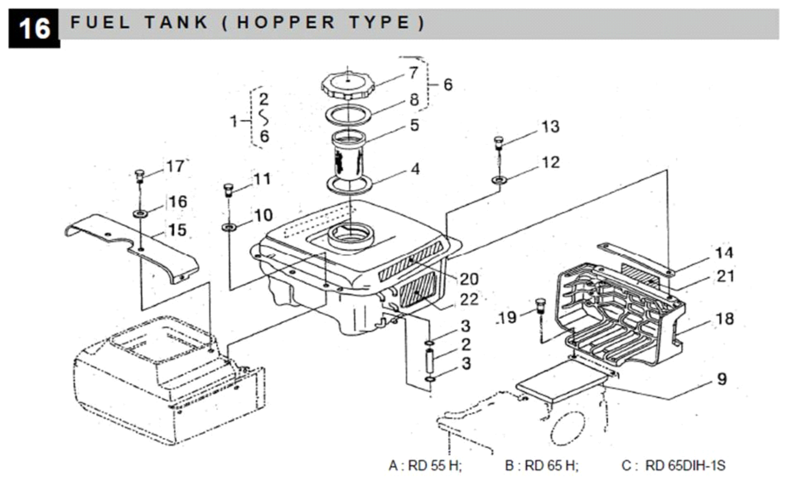 Fuel Tank : Hopper Type