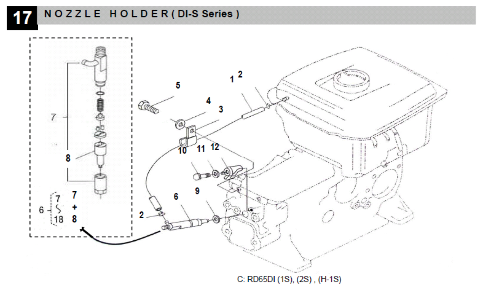 Nozzle Holder : DI-S Series