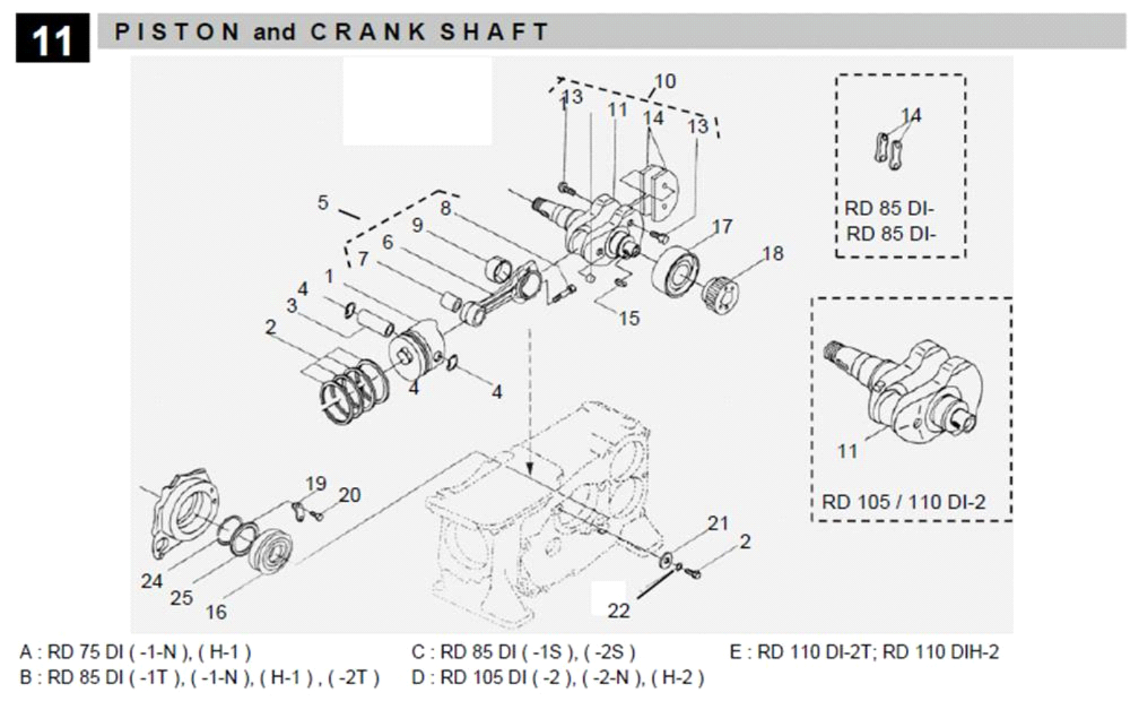 Piston & Crankshaft